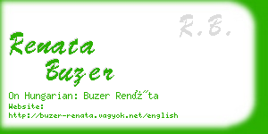 renata buzer business card